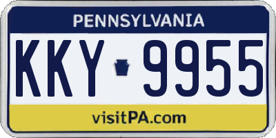 PA license plate KKY9955