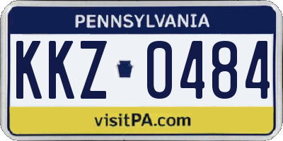 PA license plate KKZ0484