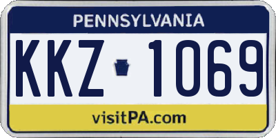 PA license plate KKZ1069