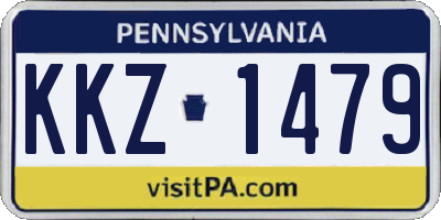 PA license plate KKZ1479
