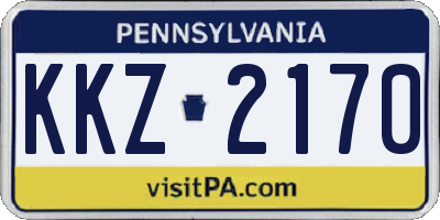 PA license plate KKZ2170