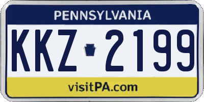 PA license plate KKZ2199