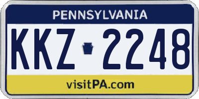 PA license plate KKZ2248