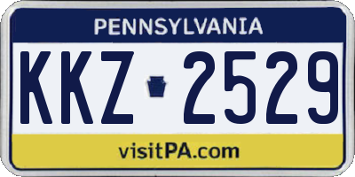 PA license plate KKZ2529