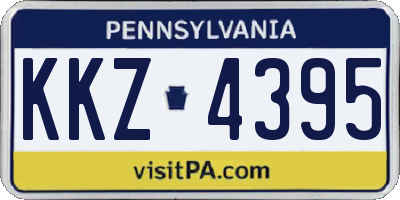 PA license plate KKZ4395