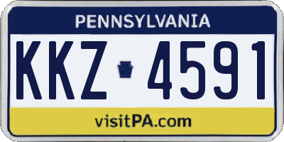 PA license plate KKZ4591
