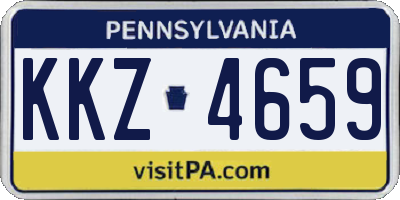 PA license plate KKZ4659
