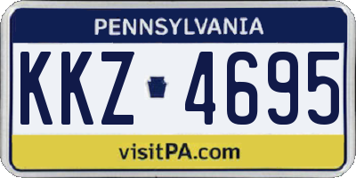 PA license plate KKZ4695