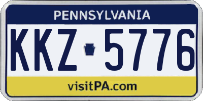PA license plate KKZ5776