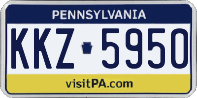 PA license plate KKZ5950
