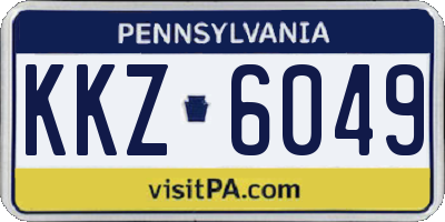 PA license plate KKZ6049
