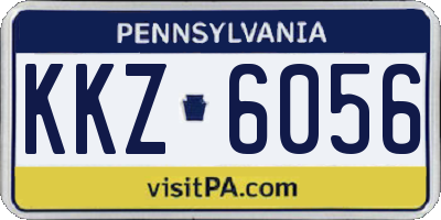 PA license plate KKZ6056