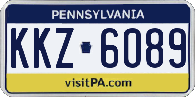 PA license plate KKZ6089