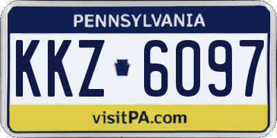 PA license plate KKZ6097