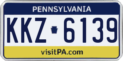 PA license plate KKZ6139