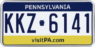 PA license plate KKZ6141