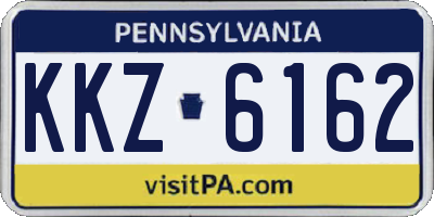 PA license plate KKZ6162