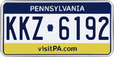 PA license plate KKZ6192