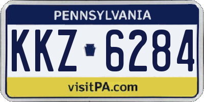PA license plate KKZ6284