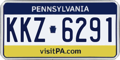 PA license plate KKZ6291