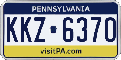 PA license plate KKZ6370