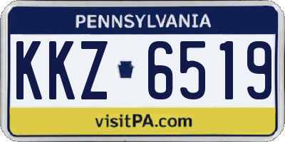 PA license plate KKZ6519