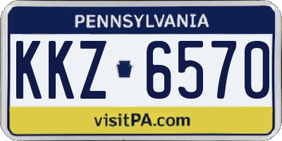 PA license plate KKZ6570