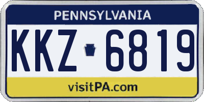 PA license plate KKZ6819