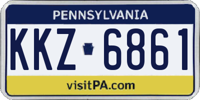 PA license plate KKZ6861