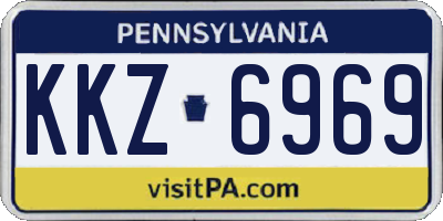 PA license plate KKZ6969