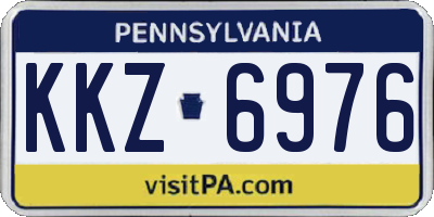 PA license plate KKZ6976