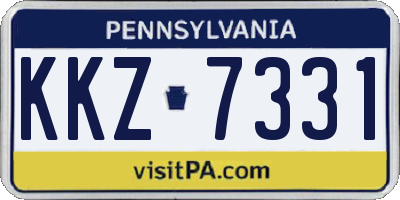 PA license plate KKZ7331