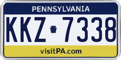 PA license plate KKZ7338