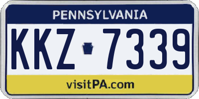 PA license plate KKZ7339