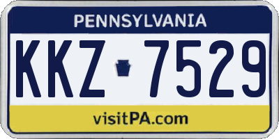 PA license plate KKZ7529