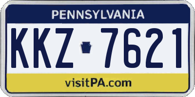 PA license plate KKZ7621