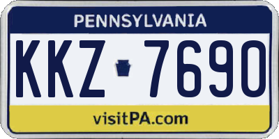 PA license plate KKZ7690