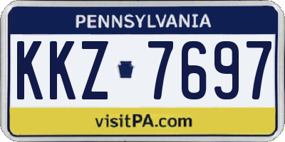 PA license plate KKZ7697