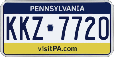PA license plate KKZ7720