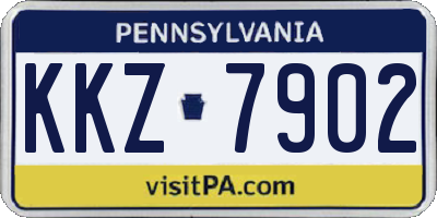 PA license plate KKZ7902