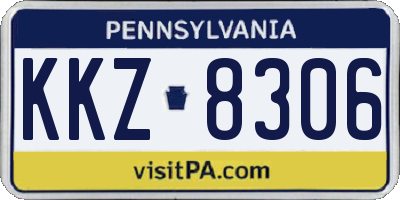 PA license plate KKZ8306