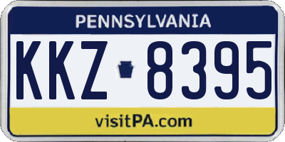 PA license plate KKZ8395