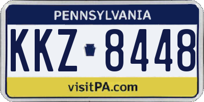 PA license plate KKZ8448