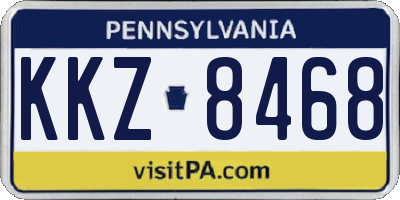 PA license plate KKZ8468