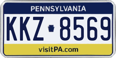PA license plate KKZ8569
