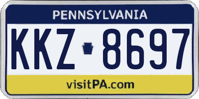 PA license plate KKZ8697