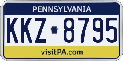 PA license plate KKZ8795