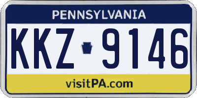 PA license plate KKZ9146