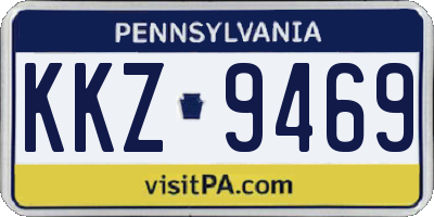 PA license plate KKZ9469
