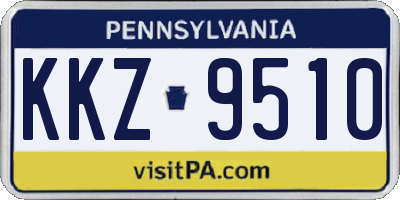 PA license plate KKZ9510